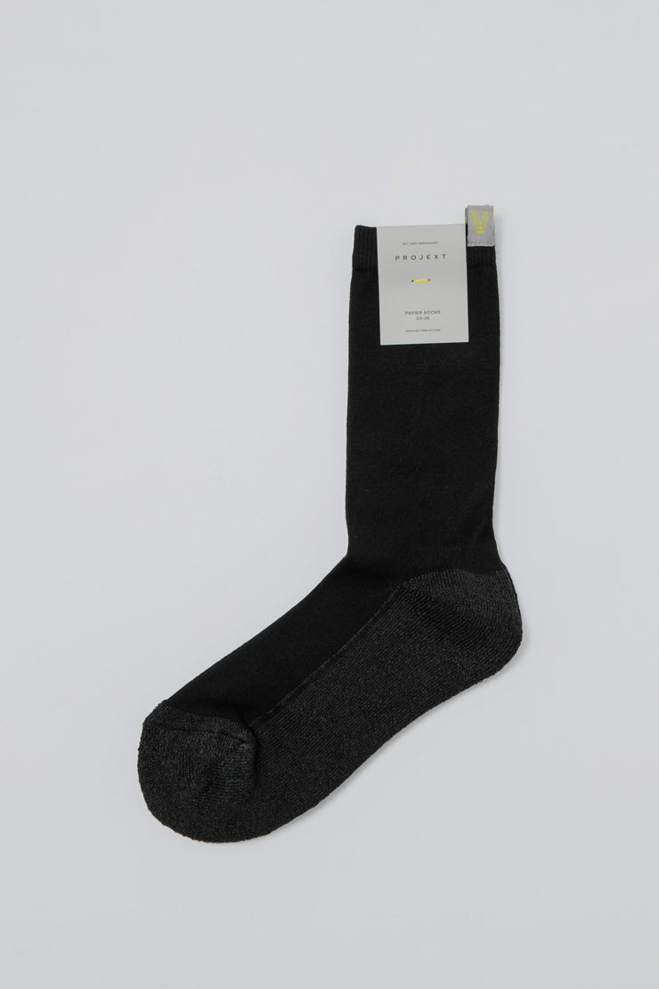 Papier Crew Socks Black